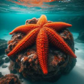 a starfish eat food
