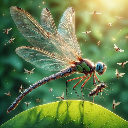 what insects does dragonfly eat