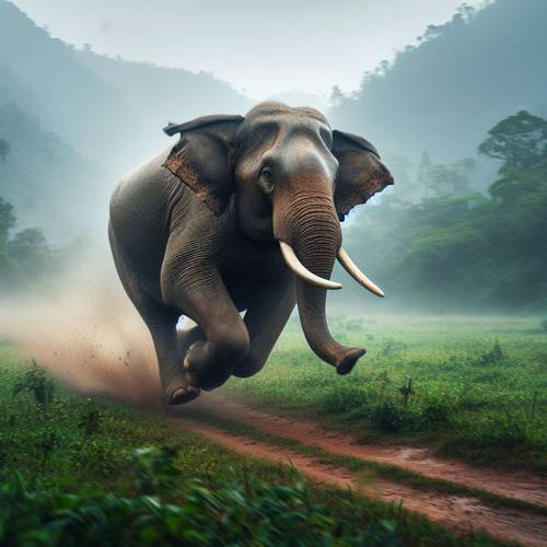 how fast do elephants run