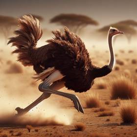 how fast do ostriches run