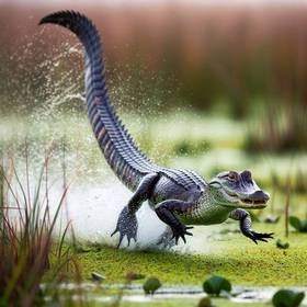how fast does alligators run