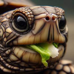 a turtle eat vegatable