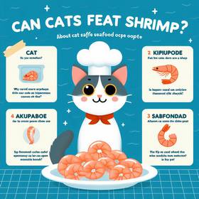 a cat eating shrimp