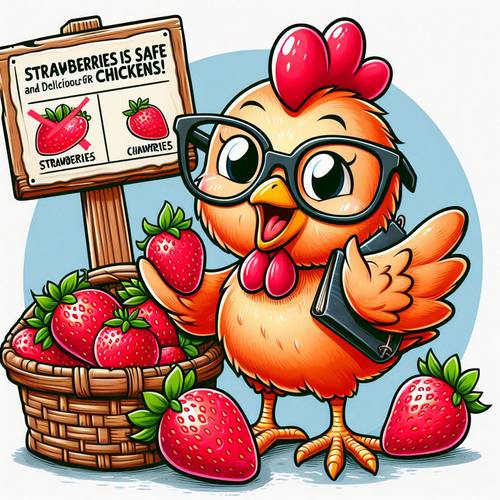 can chickens eay strawberries infographic