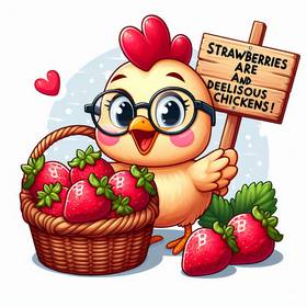 chicken eat strawberries