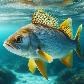 a weakfish in the ocean