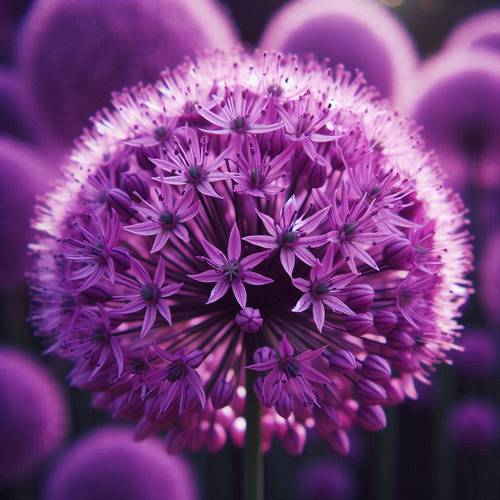 A magnificent Allium flower