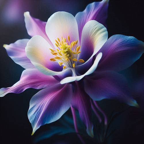 a magnificent columbine flower