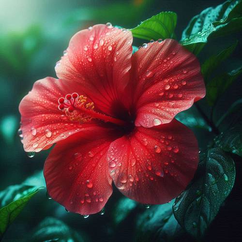 a magnificent hibiscus flower