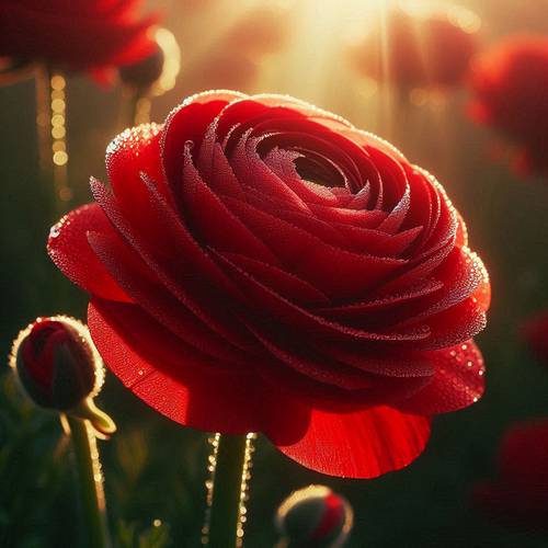 a magnificent Ranunculus flower