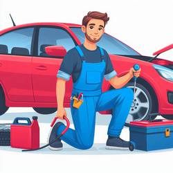 a mechanic change the car oil