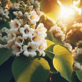 Flower from catalpa trees