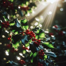 holly trees and berries