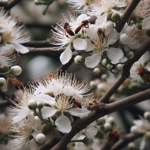 a magnificent ironwood tree with flower