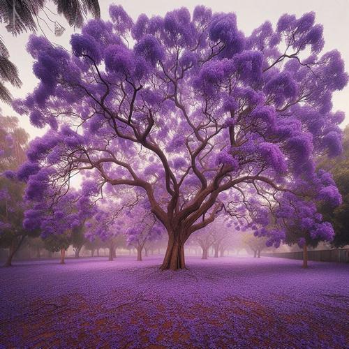 a magnificent jacaranda tree