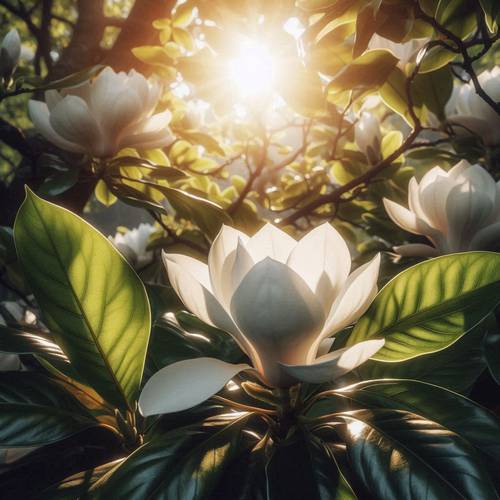 a magnificent magnolia tree