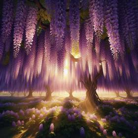 wisteria trees