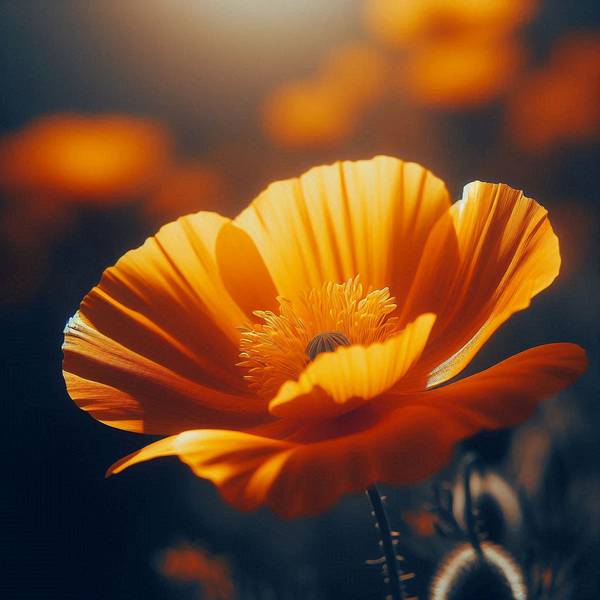 california state flower, the golden poppy flower